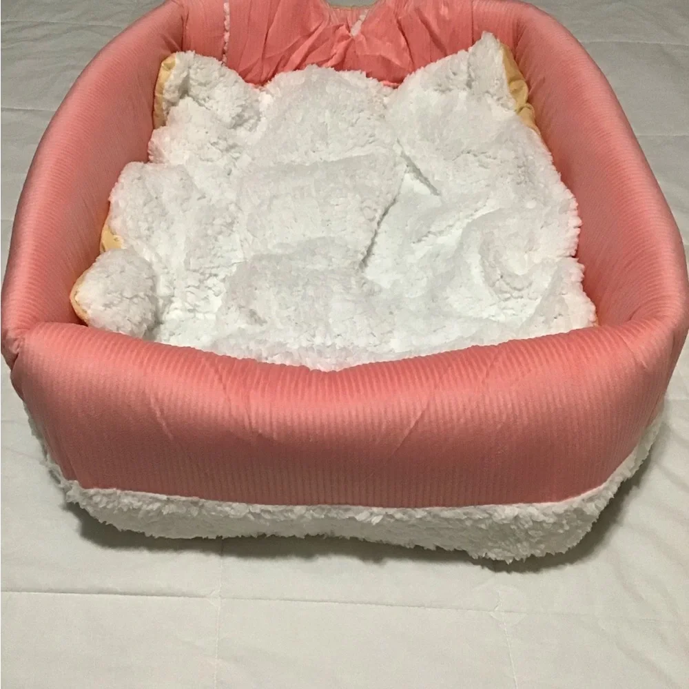 Cat Bed with Curtains, Cat Hideout, Cat Cave, Foldable Cat Bed, Size L